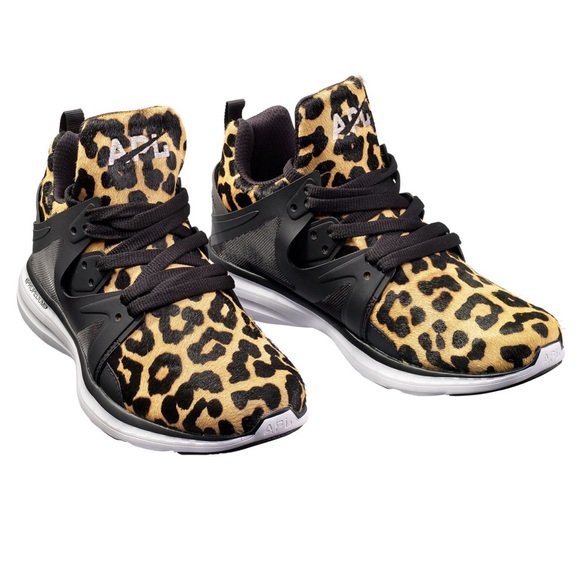 Like New APL Ascend Leopard Calfskin Hair Sneakers Shoes 9 - Picture 1 of 6